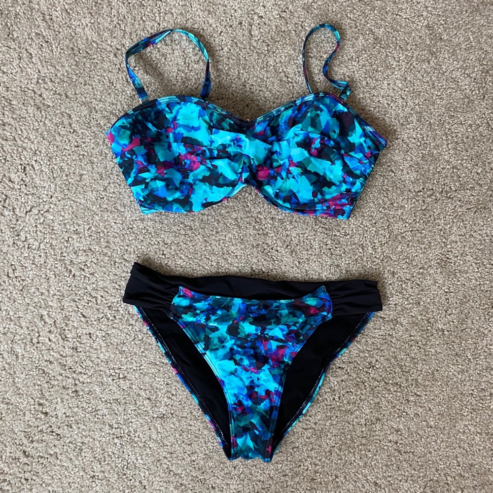 Blue and purple Bikini